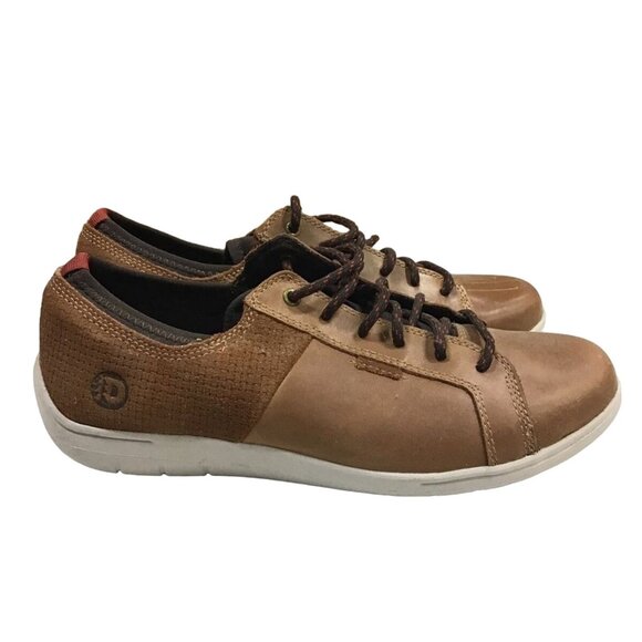 DUNHAM FITSMART MEN'S LTT TAN LEATHER SNEAKER SHOES 8 - Picture 1 of 5
